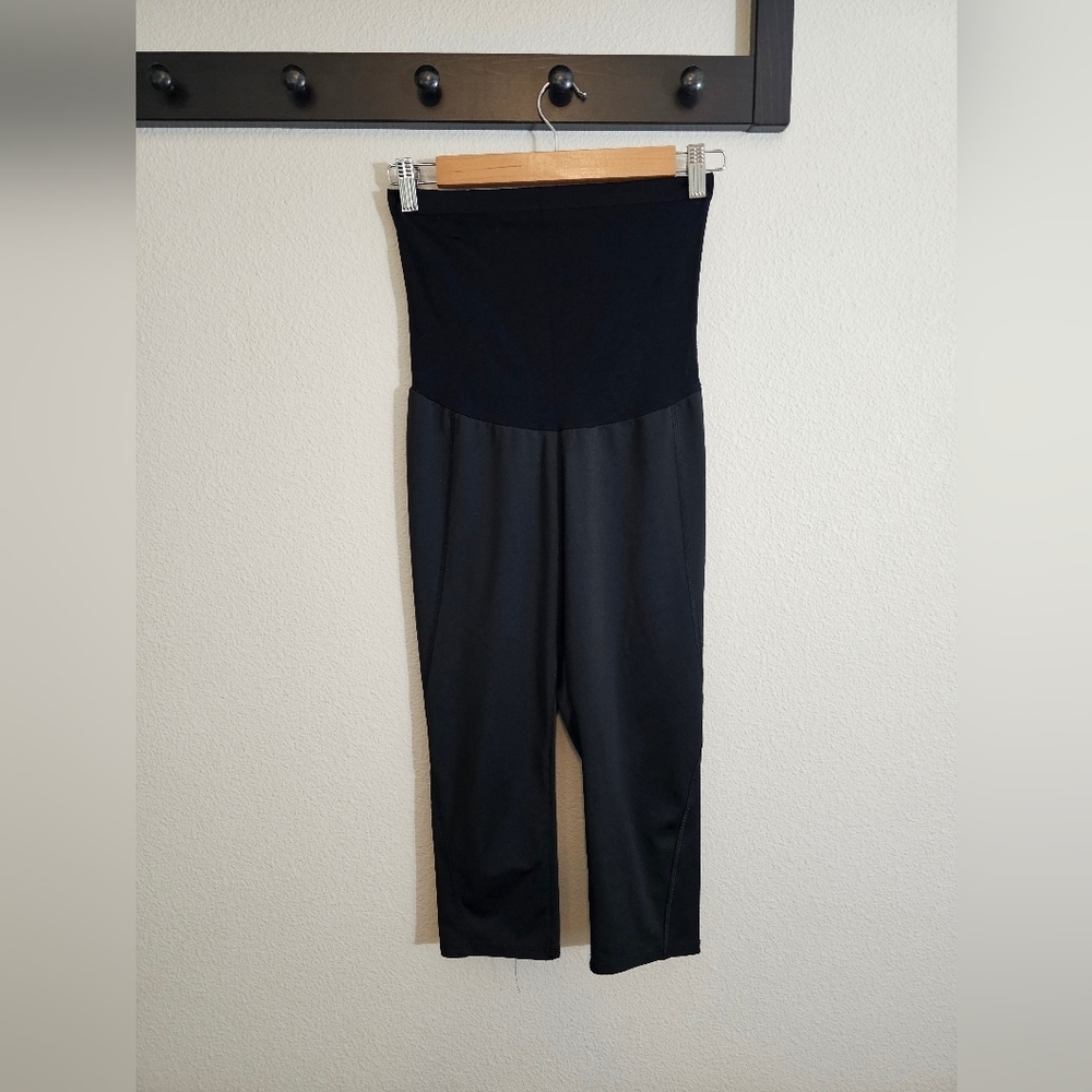 Motherhood Maternity Black Cropped Leggings